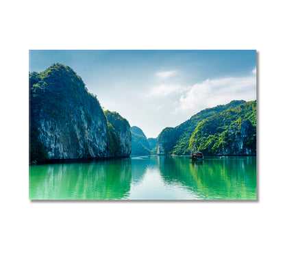 Vietnam Ha Long Bay Hidden Lagoon Descending Dragon Bay Canvas Print-Canvas Print-CetArt-1 Panel-24x16 inches-CetArt