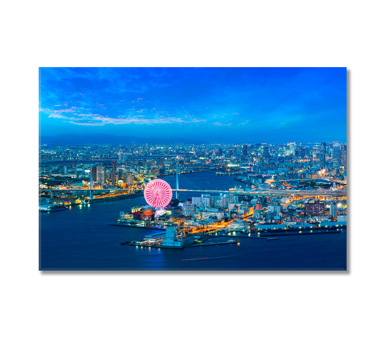 Osaka Bay Japan Canvas Print-Canvas Print-CetArt-1 Panel-24x16 inches-CetArt