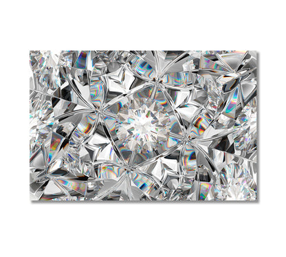 Gem Diamond Kaleidoscope Effect Canvas Print-Canvas Print-CetArt-1 Panel-24x16 inches-CetArt