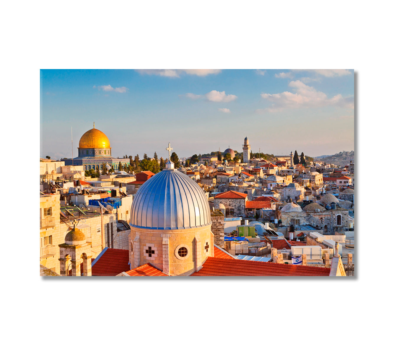 Jerusalem Old City Rooftops Canvas Print-Canvas Print-CetArt-1 Panel-24x16 inches-CetArt