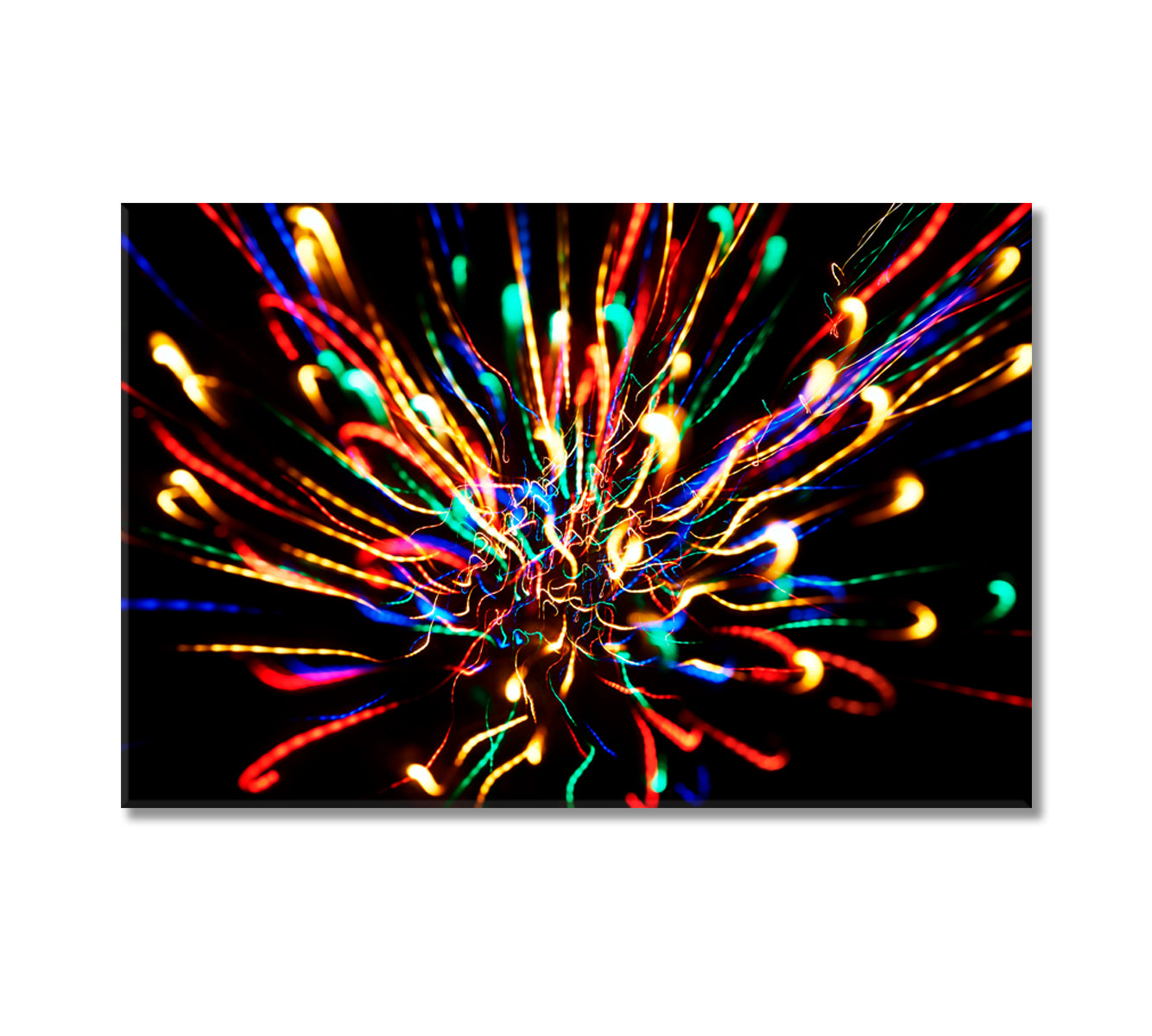 Colorful Lights Canvas Print-Canvas Print-CetArt-1 Panel-24x16 inches-CetArt