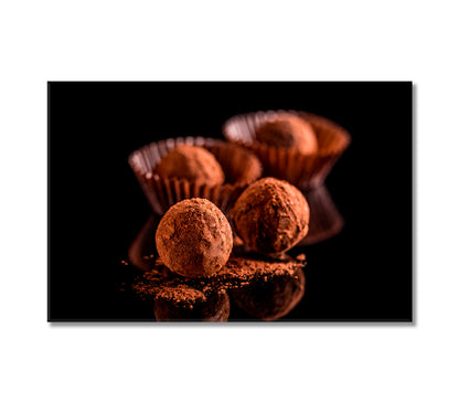 Sweet Chocolate Truffles Canvas Print-Canvas Print-CetArt-1 Panel-24x16 inches-CetArt