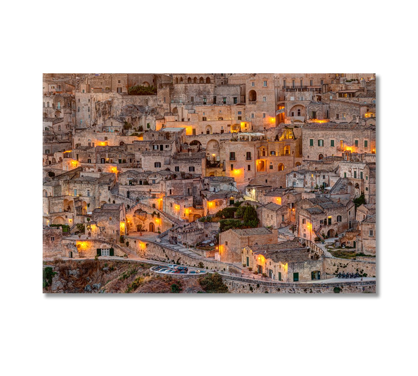Old Town of Matera Italy Canvas Print-Canvas Print-CetArt-1 Panel-24x16 inches-CetArt