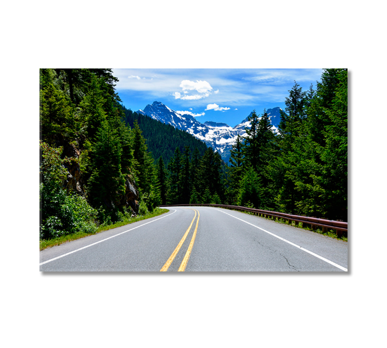 Road to North Cascades National Park Washington State Canvas Print-Canvas Print-CetArt-1 Panel-24x16 inches-CetArt