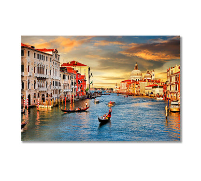 Venice at Sunset Canvas Print-Canvas Print-CetArt-1 Panel-24x16 inches-CetArt