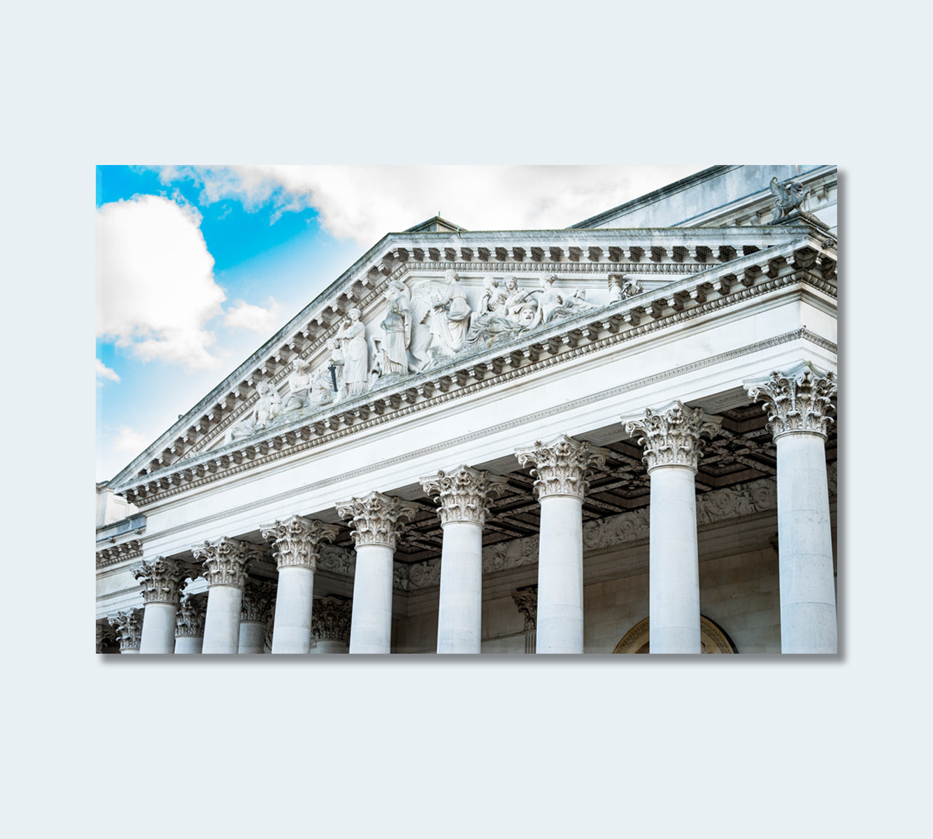 Fitzwilliam Museum Cambridge UK Canvas Print-Canvas Print-CetArt-1 Panel-24x16 inches-CetArt