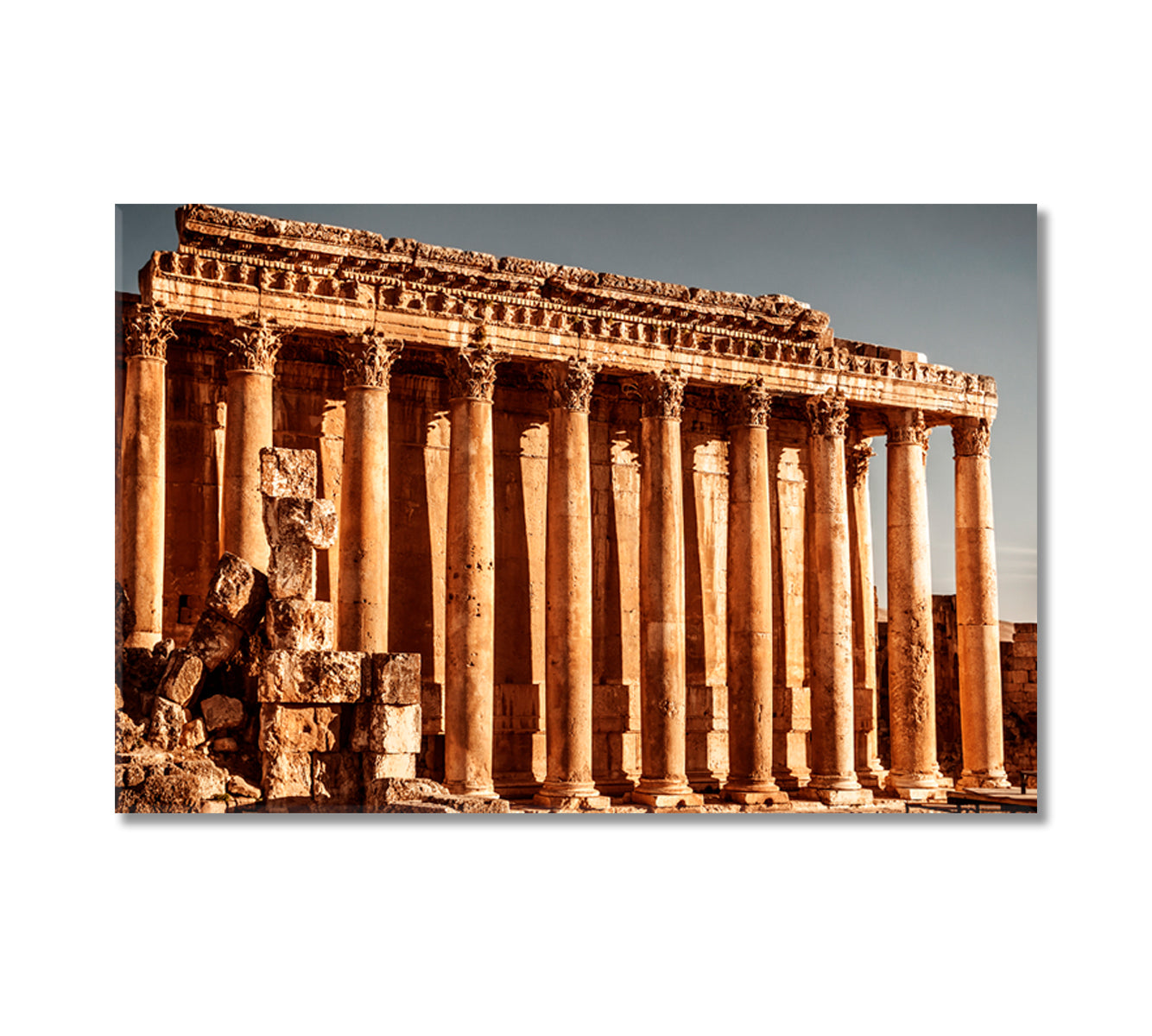 Temple of Jupiter Baalbek Lebanon Canvas Print-Canvas Print-CetArt-1 Panel-24x16 inches-CetArt