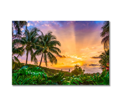 Morning Sky over Palm Beach Florida USA Canvas Print-Canvas Print-CetArt-1 Panel-24x16 inches-CetArt