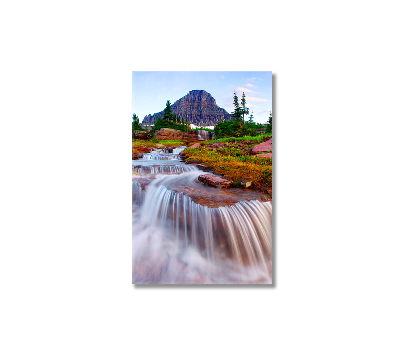 Cascade Waterfall Canvas Print-Canvas Print-CetArt-1 panel-16x24 inches-CetArt