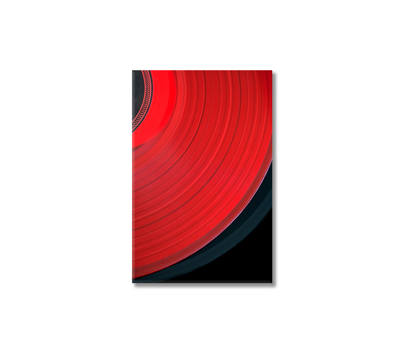 Red Vinyl Record Canvas Print-Canvas Print-CetArt-1 panel-16x24 inches-CetArt
