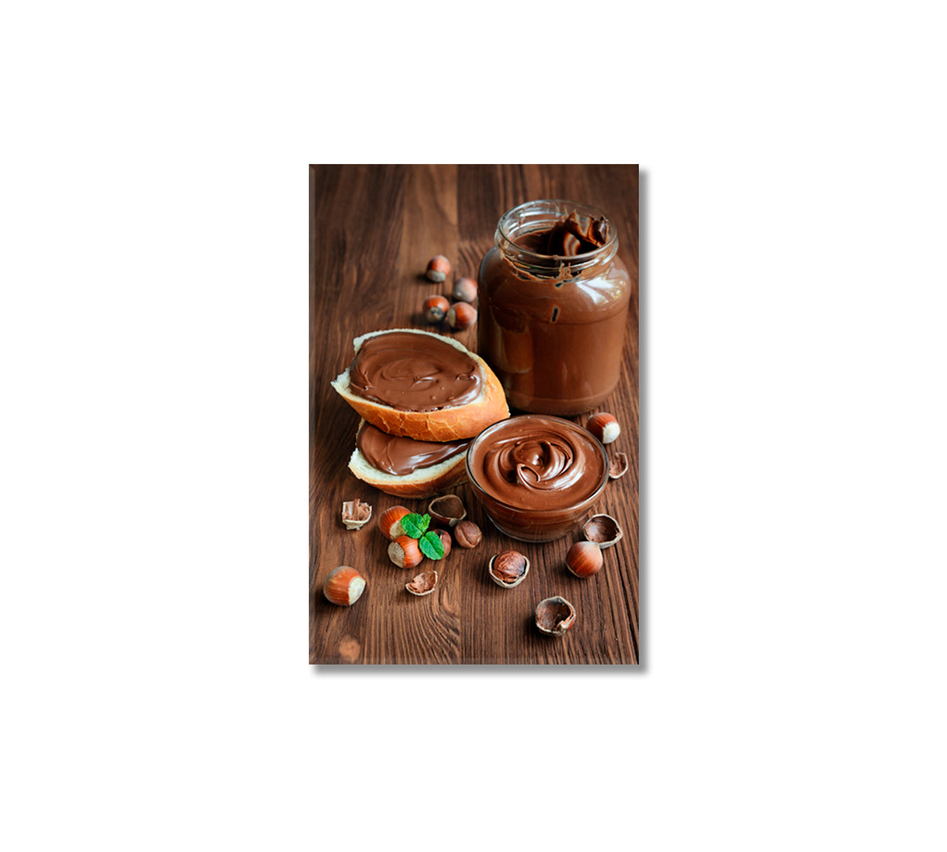 Chocolate with Hazelnut Canvas Print-Canvas Print-CetArt-1 panel-16x24 inches-CetArt