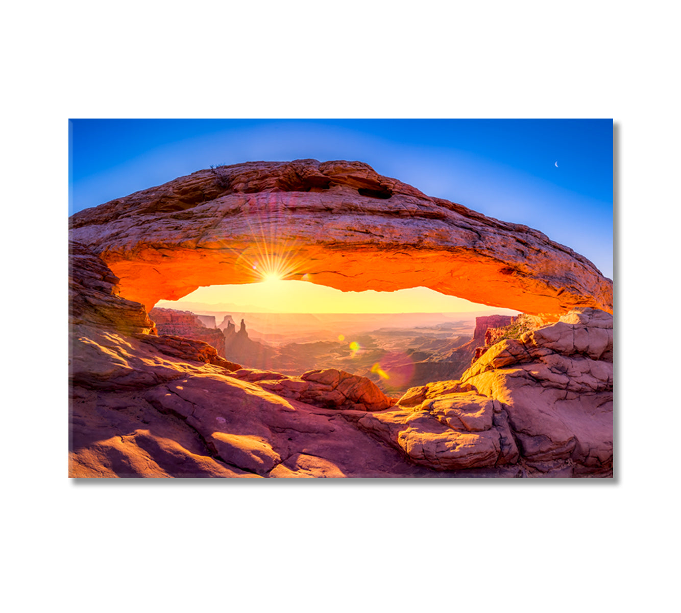 Sunrise at Mesa Arch Canyonlands National Park Utah Canvas Print-Canvas Print-CetArt-1 Panel-24x16 inches-CetArt