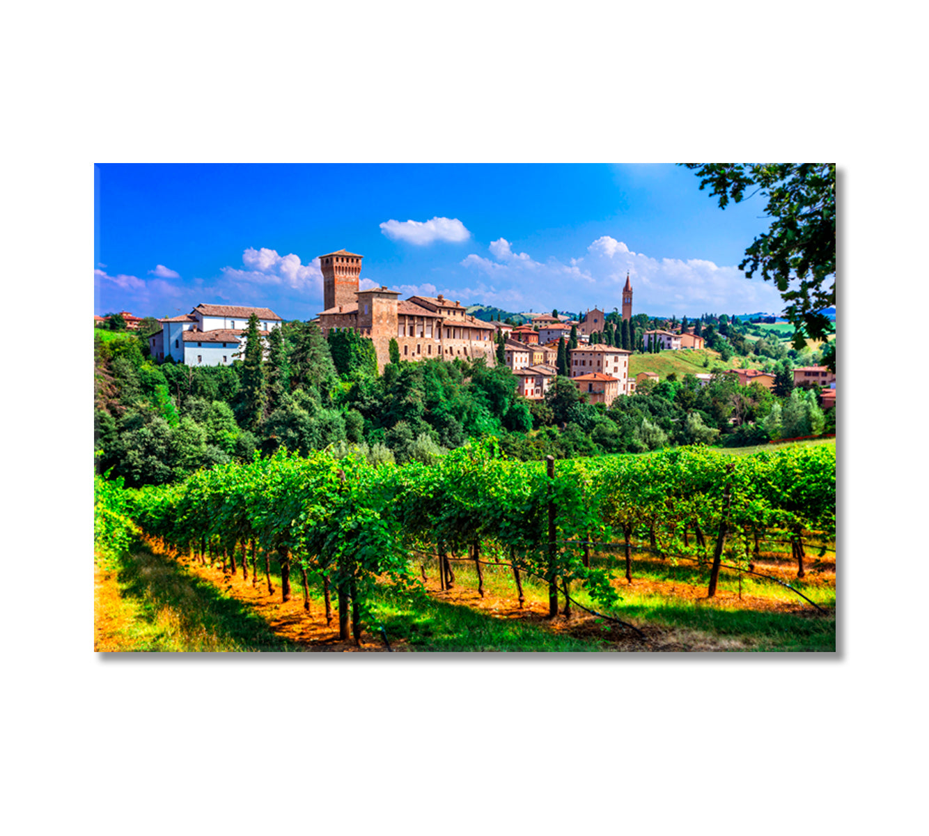 Medieval Castles in Italy Emilia Romagna Canvas Print-Canvas Print-CetArt-1 Panel-24x16 inches-CetArt