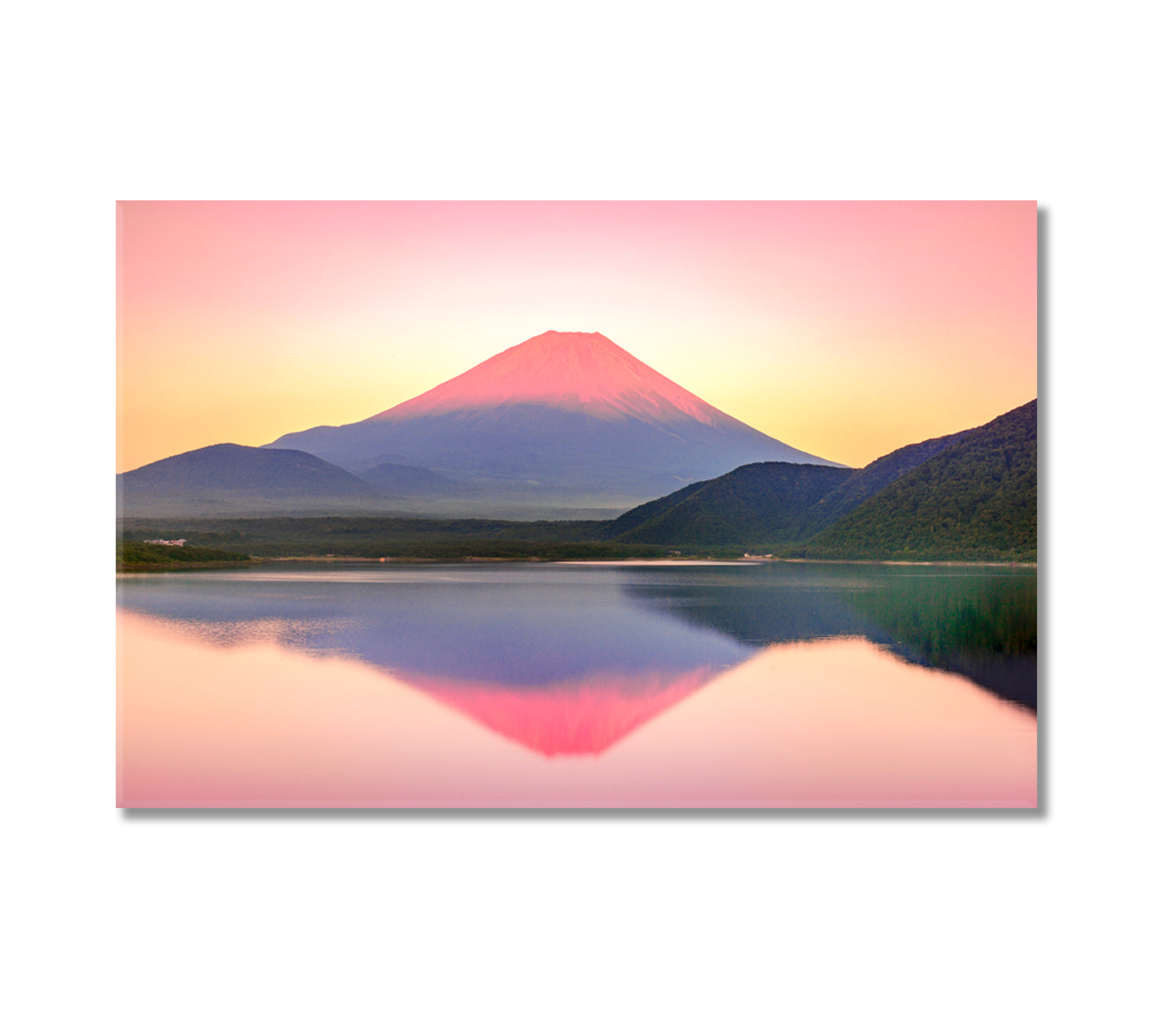 Mount Fuji in Sunset Japan Canvas Print-Canvas Print-CetArt-1 Panel-24x16 inches-CetArt