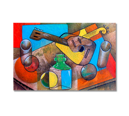 Cubism Still Life Painting Canvas Print-Canvas Print-CetArt-1 Panel-24x16 inches-CetArt