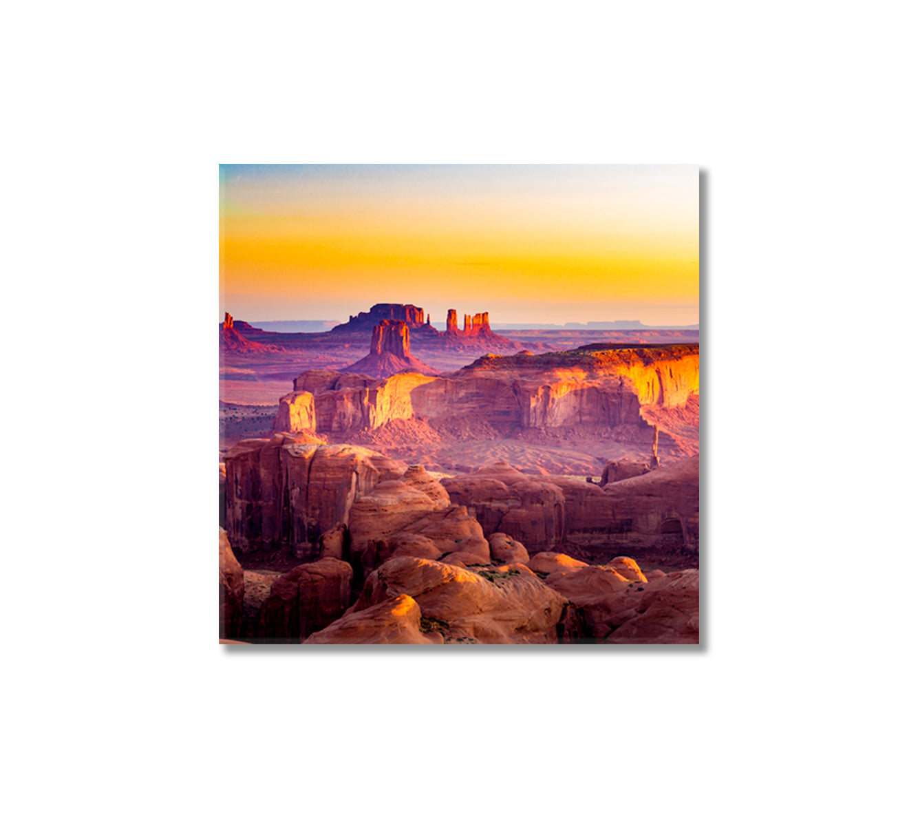 Utah Monument Valley Arizona Canvas Print-Canvas Print-CetArt-1 panel-12x12 inches-CetArt