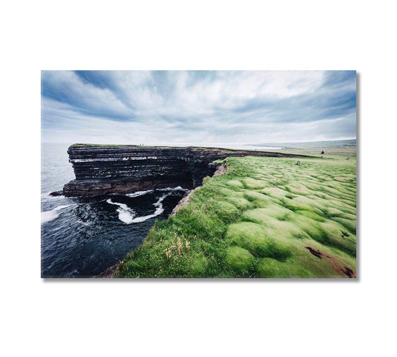 Downpatrick Head Rock Ireland Canvas Print-Canvas Print-CetArt-1 Panel-24x16 inches-CetArt