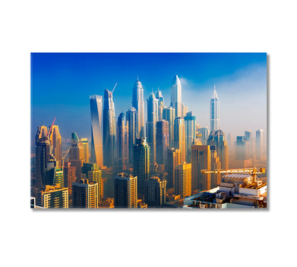 Dubai Marina Skyline Dubai United Arab Emirates Canvas Print-Canvas Print-CetArt-1 Panel-24x16 inches-CetArt