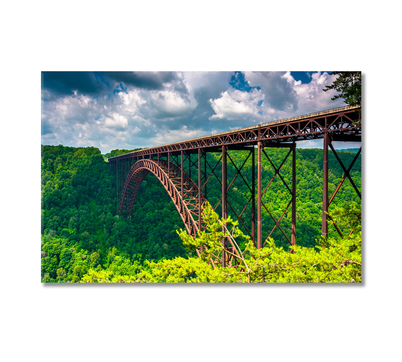 New River Gorge Bridge West Virginia Canvas Print-Canvas Print-CetArt-1 Panel-24x16 inches-CetArt