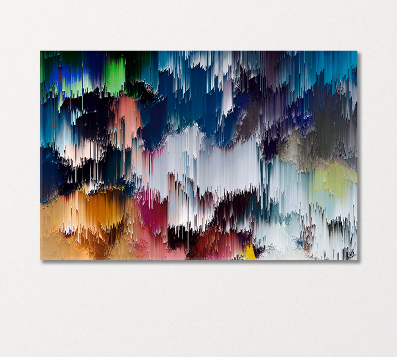 Abstract Multicolor Geometric Pattern Canvas Print-Canvas Print-CetArt-1 Panel-24x16 inches-CetArt