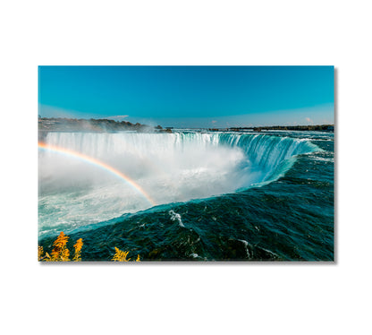 Niagara Falls with Rainbow Canada Canvas Print-Canvas Print-CetArt-1 Panel-24x16 inches-CetArt