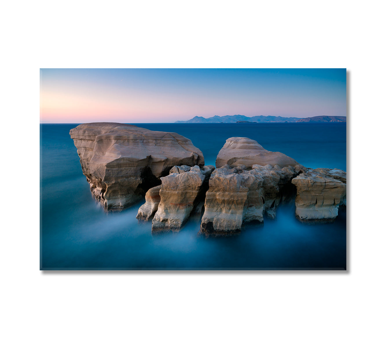 Seascape During Sunset Canvas Print-Canvas Print-CetArt-1 Panel-24x16 inches-CetArt
