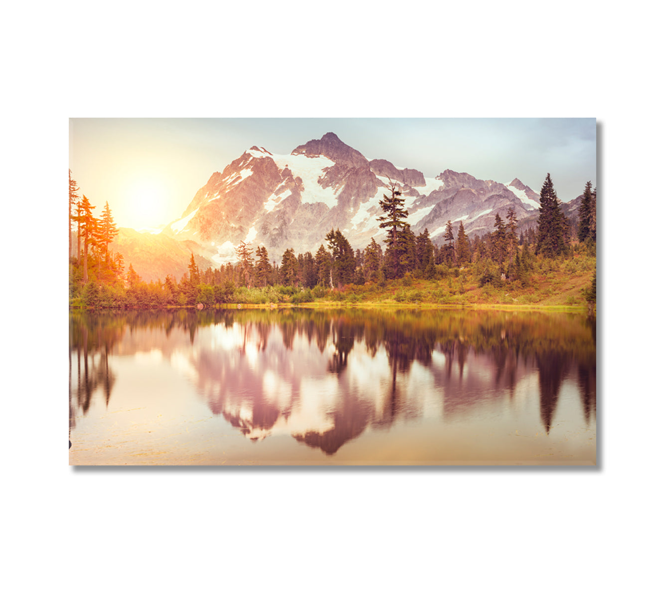 Mt Baker Snoqualmie National Forest Washington Canvas Print-Canvas Print-CetArt-1 Panel-24x16 inches-CetArt