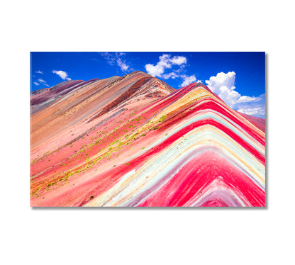 Vinicunca Rainbow Mountain Peru Canvas Print-Canvas Print-CetArt-1 Panel-24x16 inches-CetArt