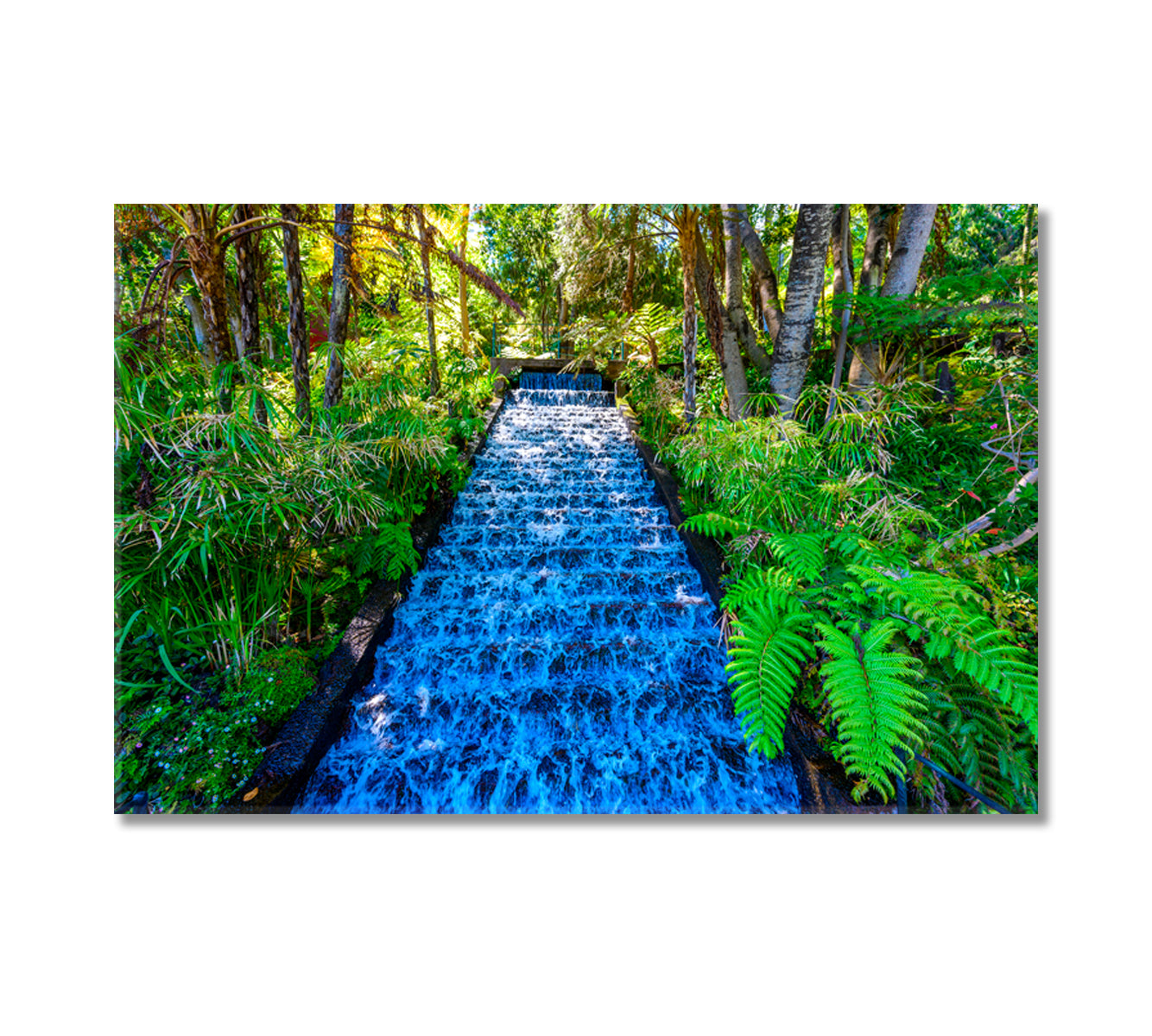 Monte Palace Tropical Garden with Waterfalls Madeira Island Portugal Canvas Print-Canvas Print-CetArt-1 Panel-24x16 inches-CetArt