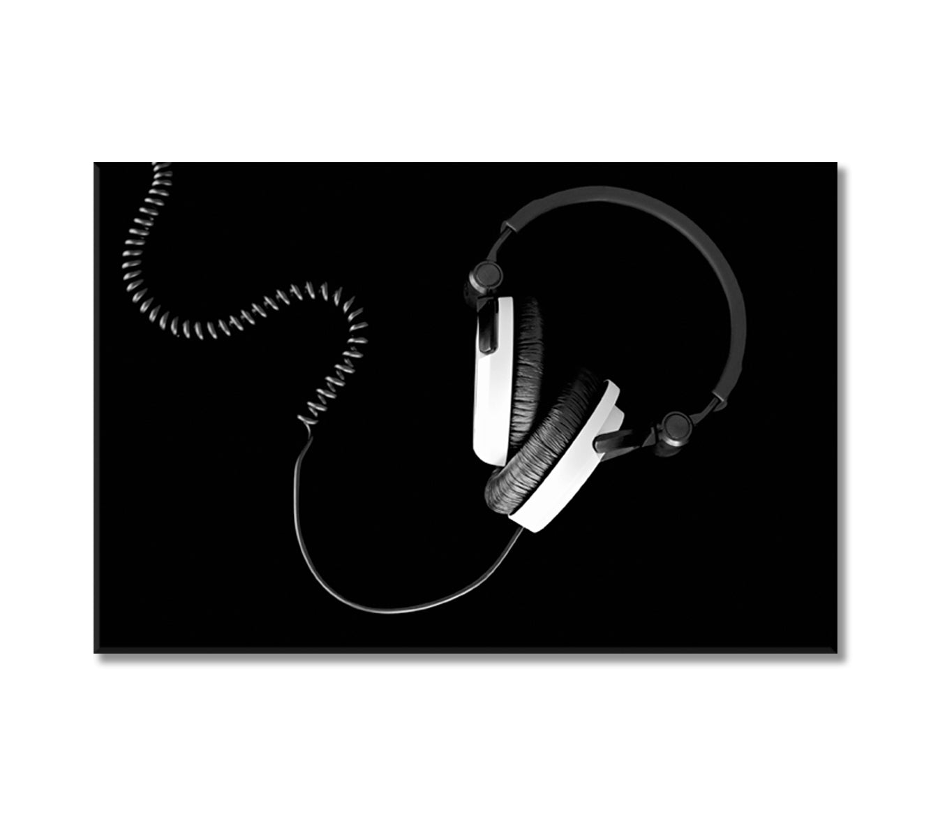 Headphones Canvas Print-Canvas Print-CetArt-1 Panel-24x16 inches-CetArt