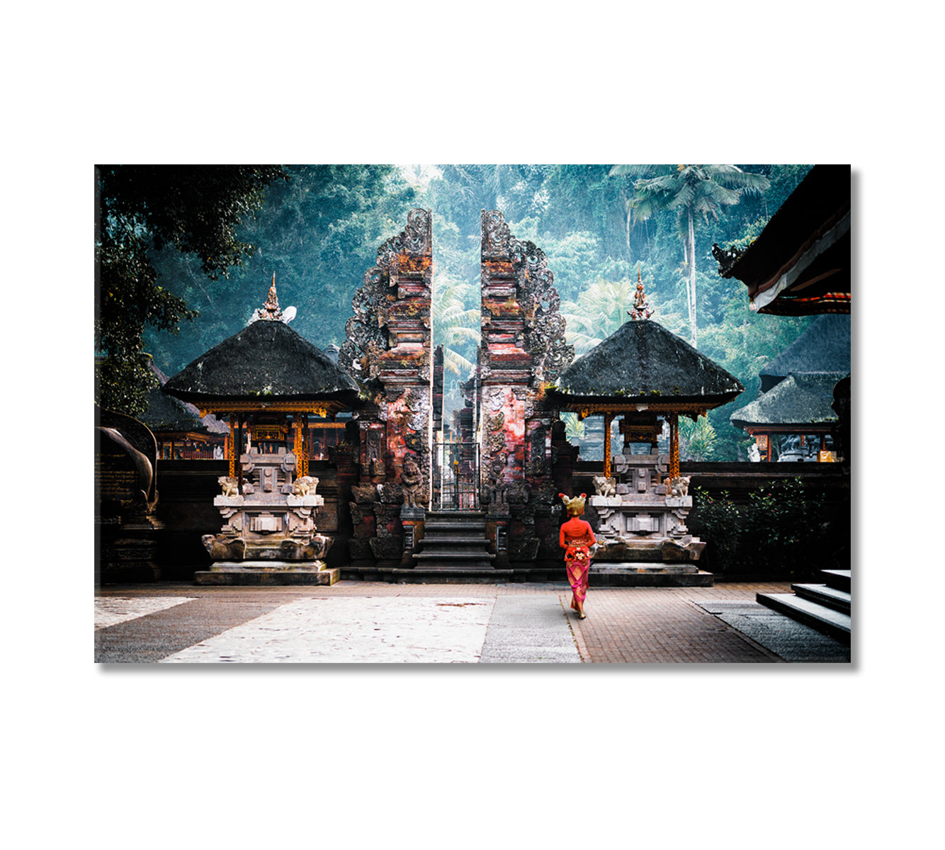 Pura Tirta Empul Temple Bali Indonesia Canvas Print-Canvas Print-CetArt-1 Panel-24x16 inches-CetArt