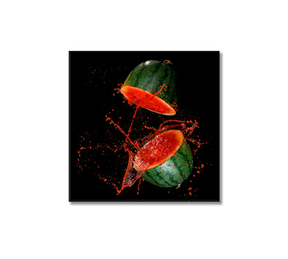 Watermelon Juice Splash Canvas Print-Canvas Print-CetArt-1 panel-12x12 inches-CetArt