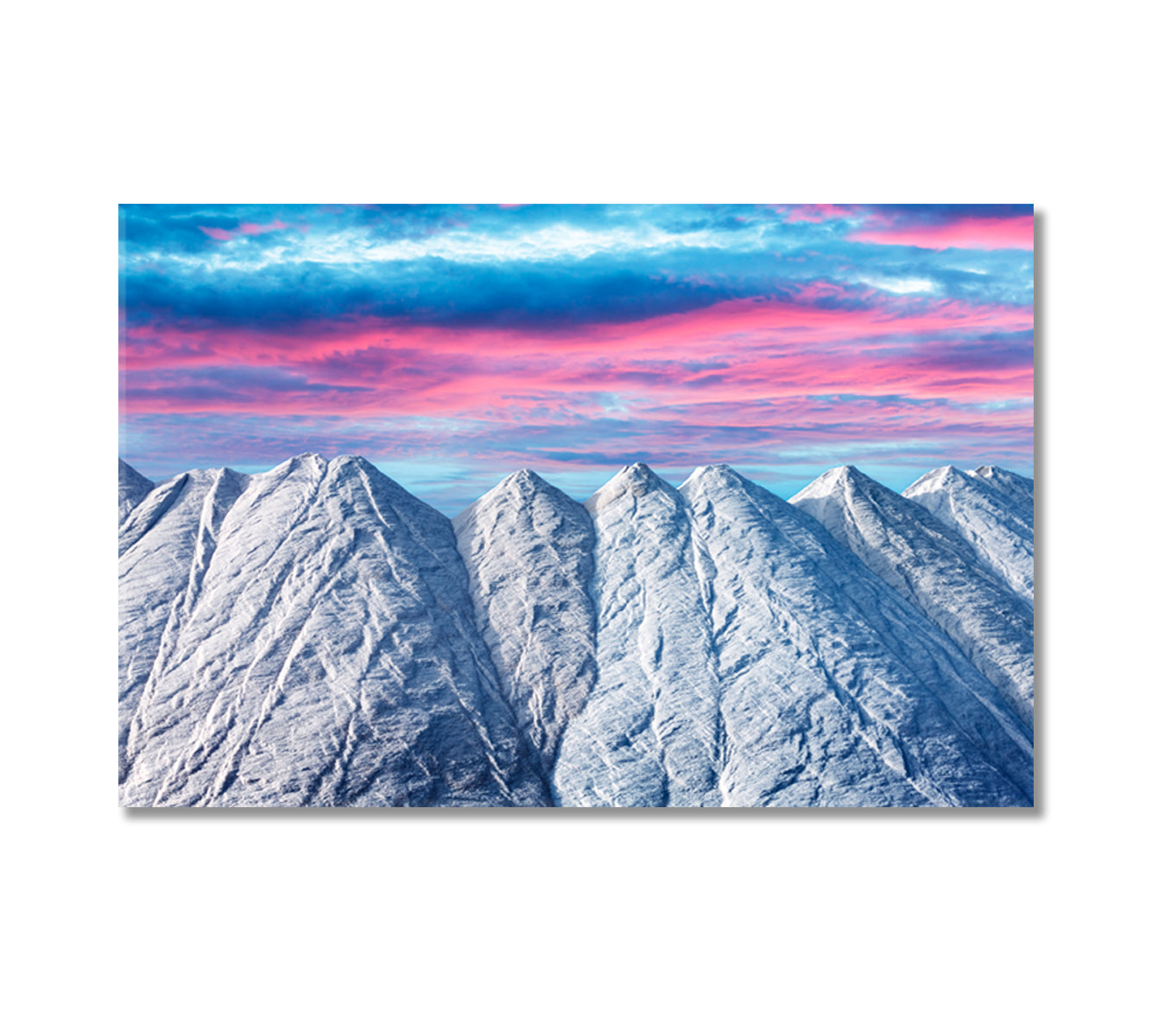 Pile of Salt with Purple Sunset Canvas Print-Canvas Print-CetArt-1 Panel-24x16 inches-CetArt