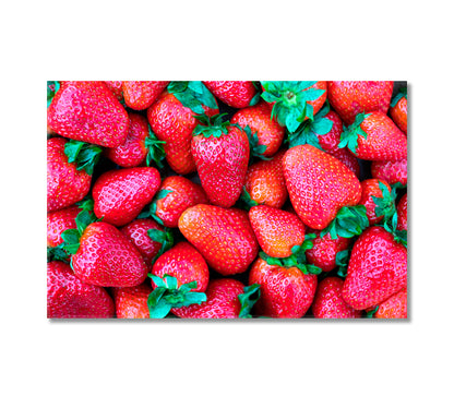 Sweet Ripe Strawberry Canvas Print-Canvas Print-CetArt-1 Panel-24x16 inches-CetArt