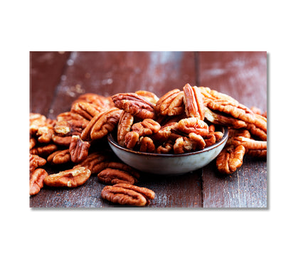 Pecan Nuts Canvas Print-Canvas Print-CetArt-1 Panel-24x16 inches-CetArt