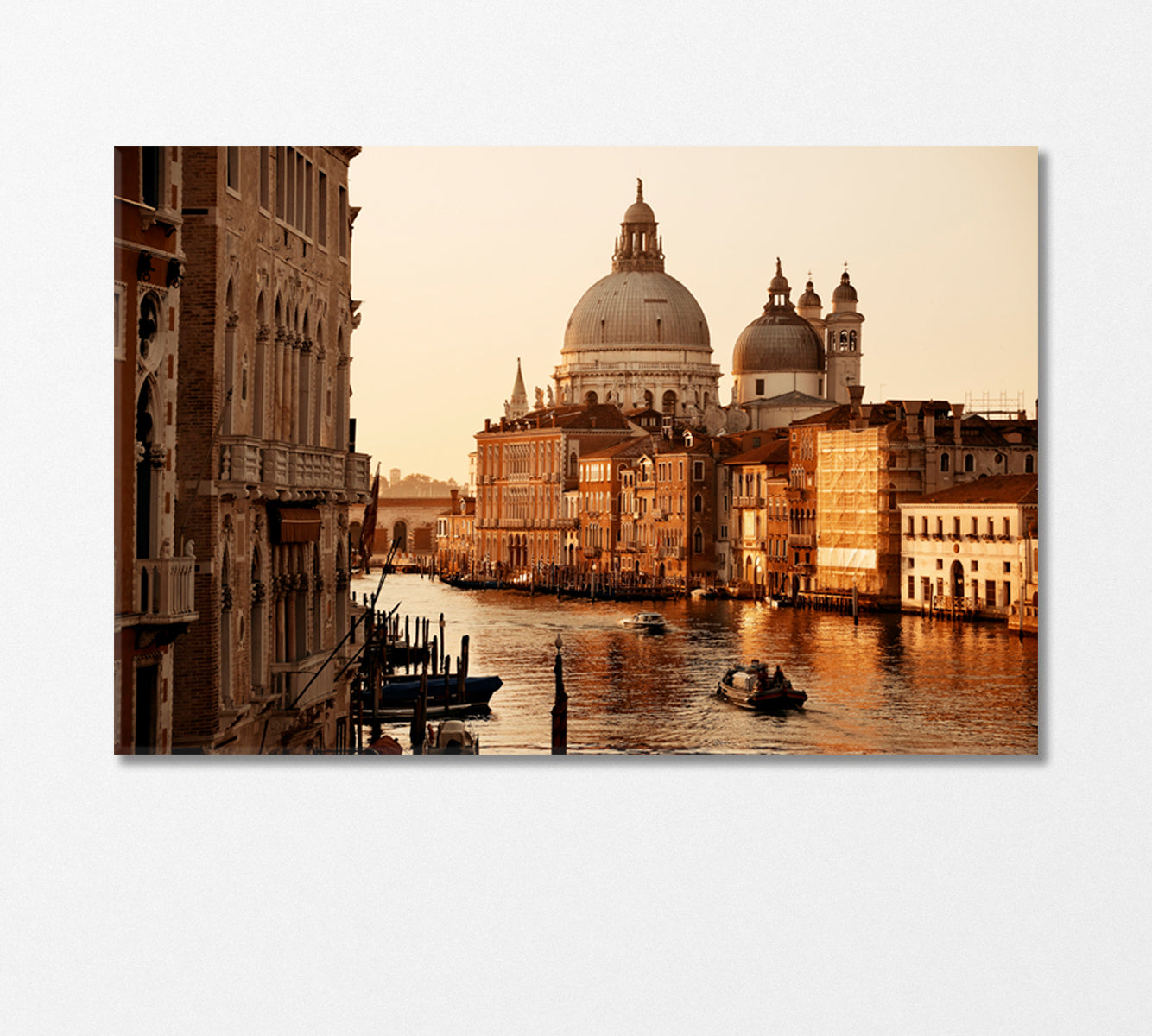 Church Santa Maria della Salute and Grand Canal Venice Italy Canvas Print-Canvas Print-CetArt-1 Panel-24x16 inches-CetArt