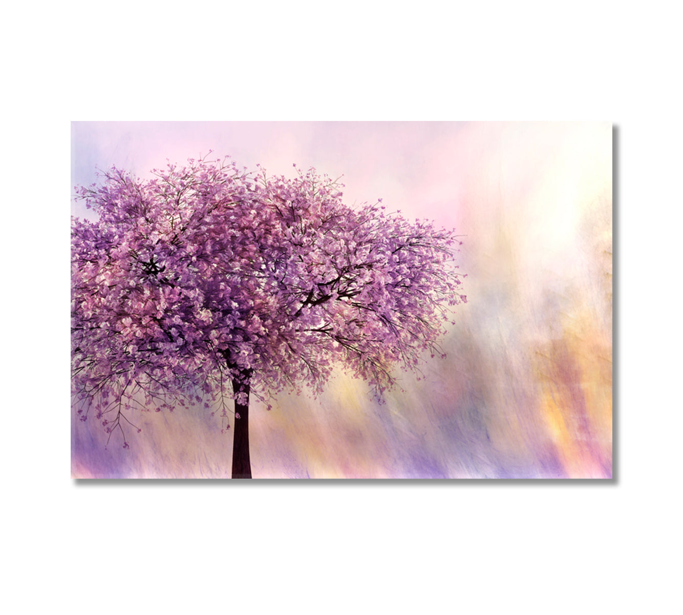 Cherry Blossom Tree Canvas Print-Canvas Print-CetArt-1 Panel-24x16 inches-CetArt