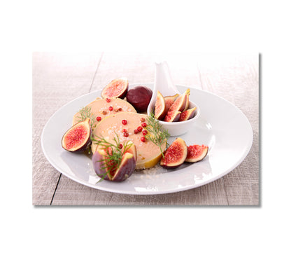 Foie Gras with Figs Canvas Print-Canvas Print-CetArt-1 Panel-24x16 inches-CetArt