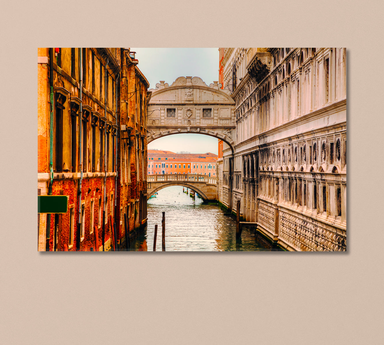 Bridge of Sighs Venice Italy Canvas Print-Canvas Print-CetArt-1 Panel-24x16 inches-CetArt