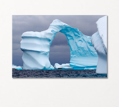 Huge Arch Shaped Iceberg Canvas Print-Canvas Print-CetArt-1 Panel-24x16 inches-CetArt
