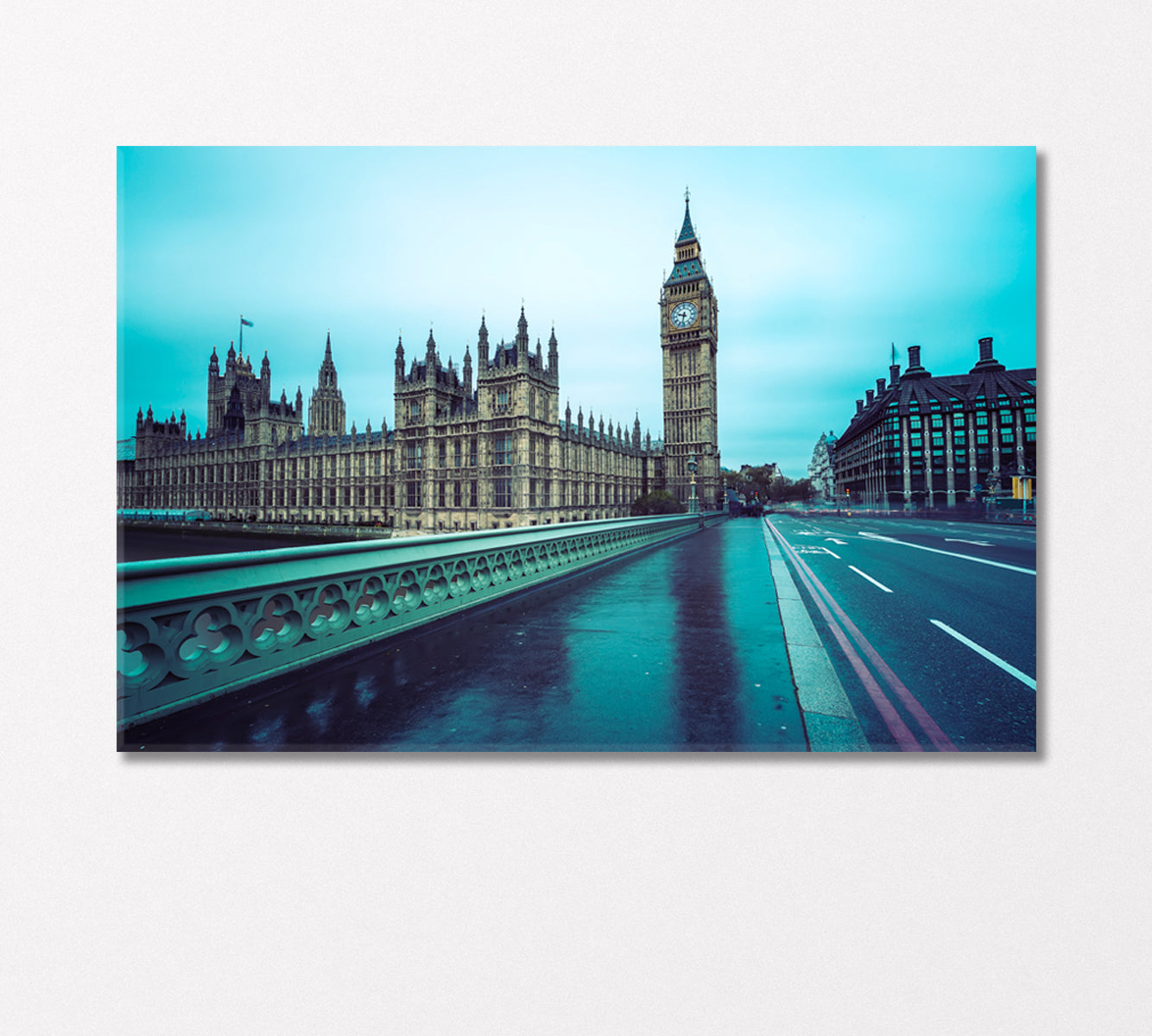 Big Ben and Palace of Westminster London UK Canvas Print-Canvas Print-CetArt-1 Panel-24x16 inches-CetArt