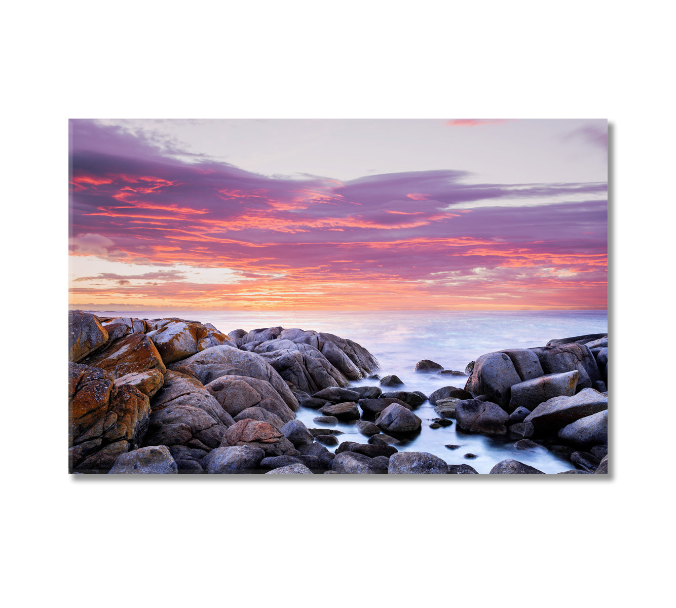 Bay of Fires Tasmania Canvas Print-Canvas Print-CetArt-1 Panel-24x16 inches-CetArt