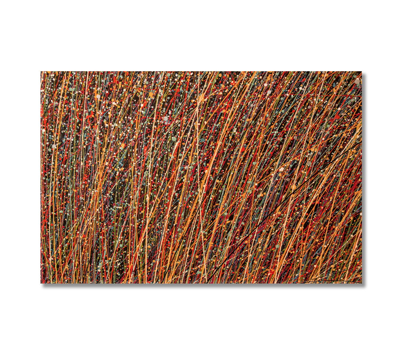 Abstract Colorful Paint Splash Canvas Print-Canvas Print-CetArt-1 Panel-24x16 inches-CetArt