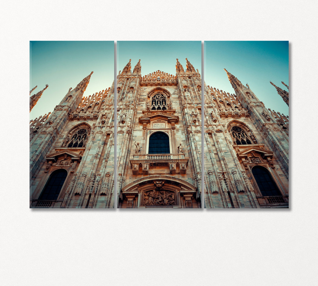 Splendor of Milan Cathedral Italy Canvas Print-Canvas Print-CetArt-3 Panels-36x24 inches-CetArt