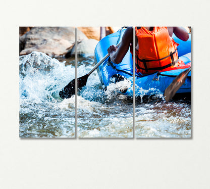 Rafting Canvas Print-Canvas Print-CetArt-3 Panels-36x24 inches-CetArt