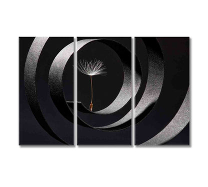 Amazing Abstract Dandelion Seed Canvas Print-Canvas Print-CetArt-3 Panels-36x24 inches-CetArt