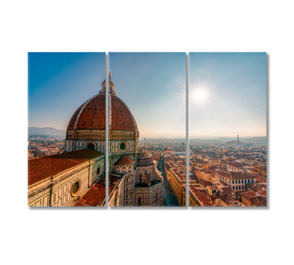 Santa Maria del Fiore Duomo Florence Italy Canvas Print-Canvas Print-CetArt-3 Panels-36x24 inches-CetArt