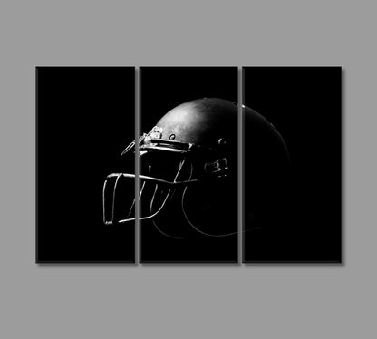 American Football Helmet Canvas Print-Canvas Print-CetArt-3 Panels-36x24 inches-CetArt