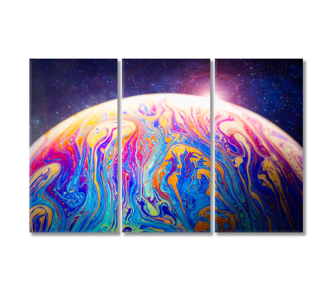 Lifestyle shot: the canvas styled with a black console and plants.