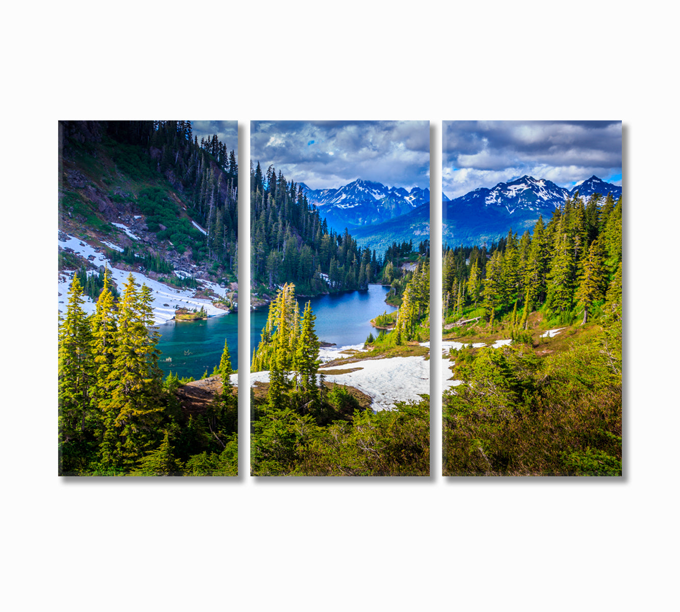 Glacier National Park Montana USA Canvas Print-Canvas Print-CetArt-3 Panels-36x24 inches-CetArt